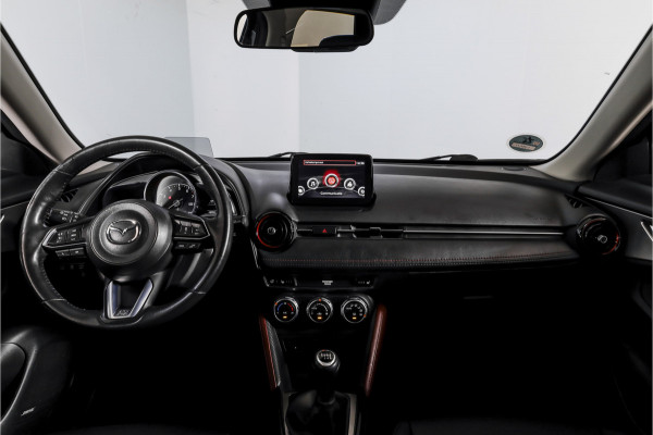 Mazda CX-3 2.0 SkyActiv-G 120 GT-M | Adapt. Cruise | Stoel-+Stuurverw. | PDC | Camera | NAV + App. Connect | ECC | Trekhaak | DAB | LM 18" |
