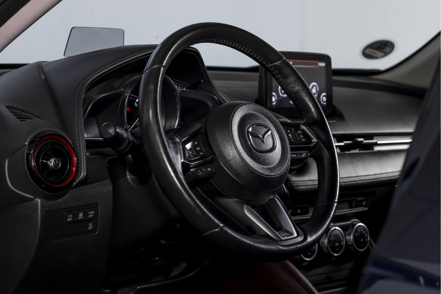Mazda CX-3 2.0 SkyActiv-G 120 GT-M | Adapt. Cruise | Stoel-+Stuurverw. | PDC | Camera | NAV + App. Connect | ECC | Trekhaak | DAB | LM 18" |