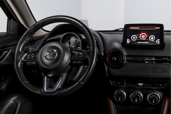 Mazda CX-3 2.0 SkyActiv-G 120 GT-M | Adapt. Cruise | Stoel-+Stuurverw. | PDC | Camera | NAV + App. Connect | ECC | Trekhaak | DAB | LM 18" |