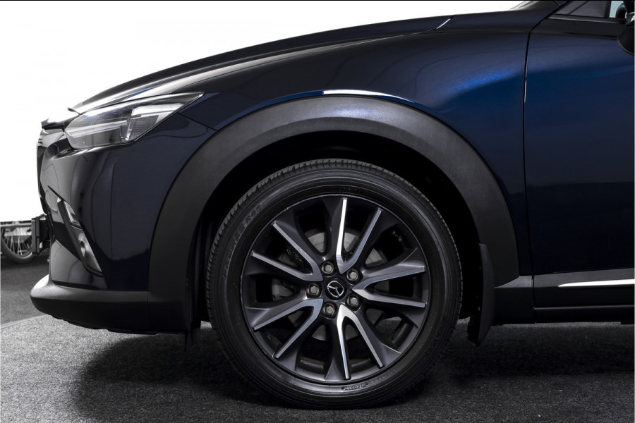 Mazda CX-3 2.0 SkyActiv-G 120 GT-M | Adapt. Cruise | Stoel-+Stuurverw. | PDC | Camera | NAV + App. Connect | ECC | Trekhaak | DAB | LM 18" |