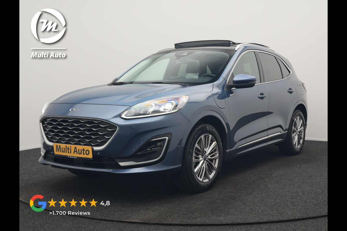 Ford Kuga 2.5 Vignale PHEV 225pk Dealer O.H. | Trekhaak Af Fabriek | Panodak | Adaptive Cruise | 360 Camera | Head Up | Bang & Olufsen | Lederen Sportstoelen Memory & Verwarmd | Stuur Verwarmd | Keyless | Blis | DAB |