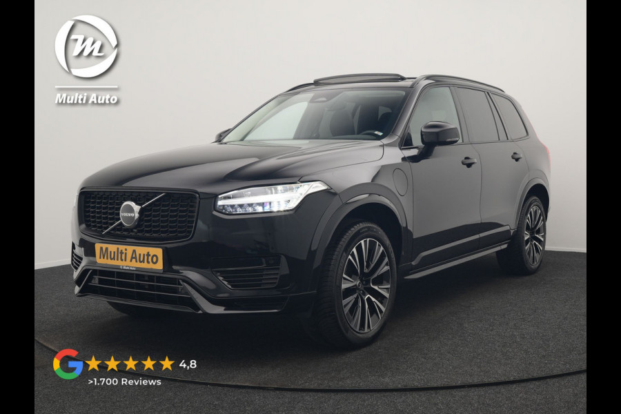 Volvo XC90 T8 Recharge AWD R-Design 7 Persoons PHEV 455pk Long Range | Panodak | Adaptive Cruise | Camera | Harman / Kardon | Lederen Sportstoelen Memory & Verwarmd | Google Assistent | Stuur Verwarmd | Keyless | Blis | Plug In Hybrid |