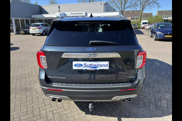 Ford Explorer 3.0 V6 EcoBoost PHEV Platinum 457pk | 7 persoons | Trekhaak | Panoramadak | BTW verrekenbaar | Adaptieve Cruise | Lederen bekleding | Stoelverwarming