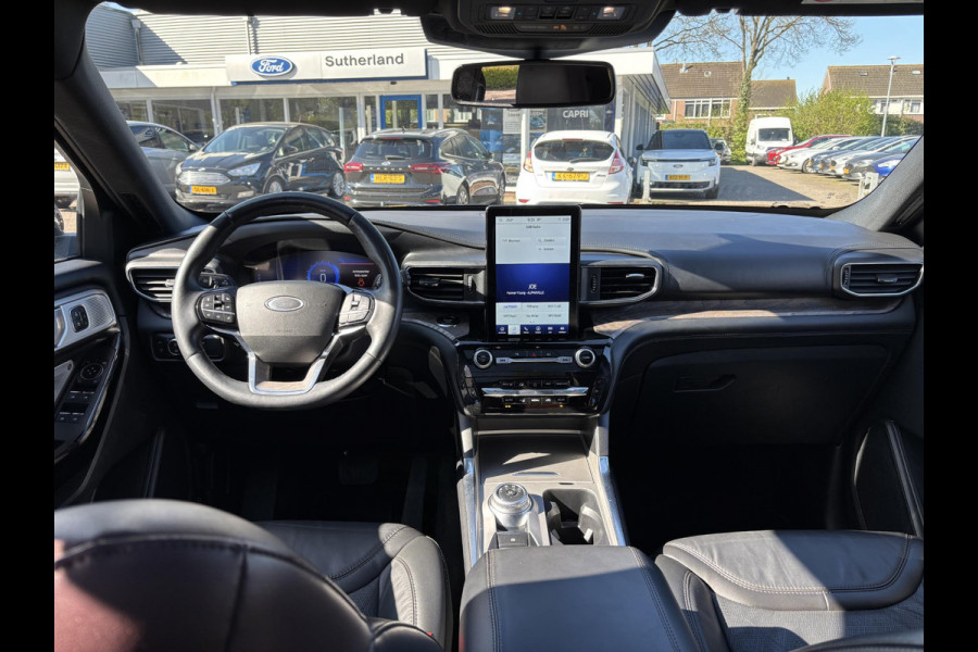 Ford Explorer 3.0 V6 EcoBoost PHEV Platinum 457pk | 7 persoons | Trekhaak | Panoramadak | BTW verrekenbaar | Adaptieve Cruise | Lederen bekleding | Stoelverwarming