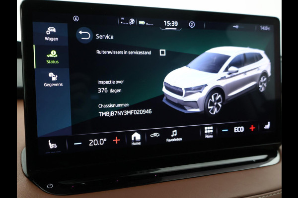 Škoda ENYAQ iV 60 + LEDER | PANORAMA | ELEK. TREKHAAK | | HEAD-UP | CARPLAY | SFEERVERLICHTING