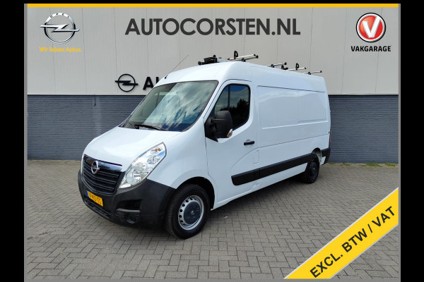 Opel Movano 2.3CDTI 146PK Bi-Turbo L2H2 3-Persoons Airco Cruise Trekhaak Pdc Schuifdeur ESP Bluetooth Betonplex Vloer Wandbetimmering EURO6 2.500KG Trekgewicht