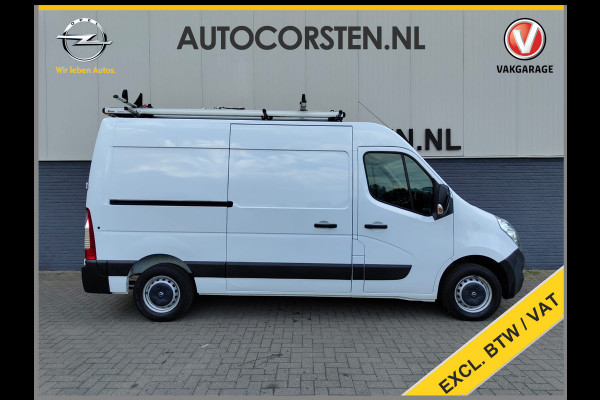 Opel Movano 2.3CDTI 146PK Bi-Turbo L2H2 3-Persoons Airco Cruise Trekhaak Pdc Schuifdeur ESP Bluetooth Betonplex Vloer Wandbetimmering EURO6 2.500KG Trekgewicht