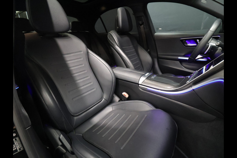 Mercedes-Benz C-Klasse 200 Launch Edition AMG Line [SCHUIFKANTELDAK, BURMESTER, HEAD-UP, SFEERVERLICHTING, MEMORY SEATS, 360 CAMERA, STOELVERWARMING, ADAPTIVE CRUISE, VOL LEDER, CLIMATE, NIEUWSTAAT]