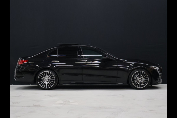 Mercedes-Benz C-Klasse 200 Launch Edition AMG Line [SCHUIFKANTELDAK, BURMESTER, HEAD-UP, SFEERVERLICHTING, MEMORY SEATS, 360 CAMERA, STOELVERWARMING, ADAPTIVE CRUISE, VOL LEDER, CLIMATE, NIEUWSTAAT]