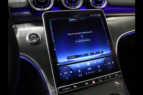 Mercedes-Benz C-Klasse 200 Launch Edition AMG Line [SCHUIFKANTELDAK, BURMESTER, HEAD-UP, SFEERVERLICHTING, MEMORY SEATS, 360 CAMERA, STOELVERWARMING, ADAPTIVE CRUISE, VOL LEDER, CLIMATE, NIEUWSTAAT]