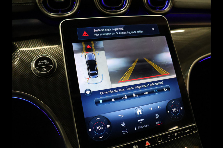 Mercedes-Benz C-Klasse 200 Launch Edition AMG Line [SCHUIFKANTELDAK, BURMESTER, HEAD-UP, SFEERVERLICHTING, MEMORY SEATS, 360 CAMERA, STOELVERWARMING, ADAPTIVE CRUISE, VOL LEDER, CLIMATE, NIEUWSTAAT]