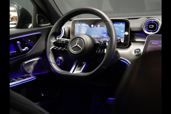 Mercedes-Benz C-Klasse 200 Launch Edition AMG Line [SCHUIFKANTELDAK, BURMESTER, HEAD-UP, SFEERVERLICHTING, MEMORY SEATS, 360 CAMERA, STOELVERWARMING, ADAPTIVE CRUISE, VOL LEDER, CLIMATE, NIEUWSTAAT]
