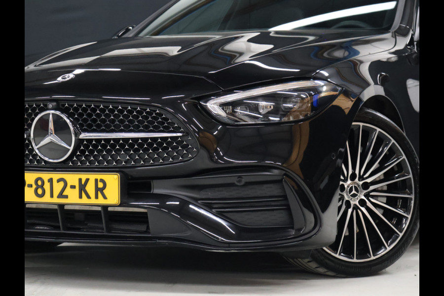Mercedes-Benz C-Klasse 200 Launch Edition AMG Line [SCHUIFKANTELDAK, BURMESTER, HEAD-UP, SFEERVERLICHTING, MEMORY SEATS, 360 CAMERA, STOELVERWARMING, ADAPTIVE CRUISE, VOL LEDER, CLIMATE, NIEUWSTAAT]
