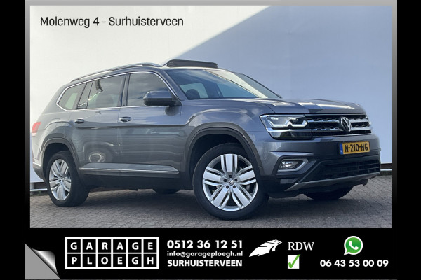 Volkswagen Atlas 3.6 VR6 277pk 7-Pers Pano Memory Stoelverw+Ventilatie 360° Leer BOMVOL!
