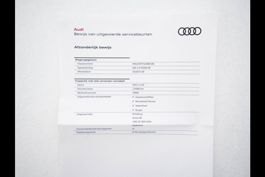 Audi SQ5 3.0 TFSI quattro Aut. *PANO | FULL-LEATHER | FULL-LED | HEAD-UP | ADAPTIVE-CRUISE | BLIND-SPOT | SPORT-SEATS | NAVI-FULLMAP | ECC | PDC | CRUISE | 20''ALU*