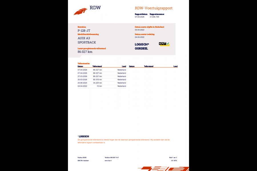 Audi A3 Sportback 30 TFSI Advanced edition | 1ste Eigenaar| Carplay | Navi |