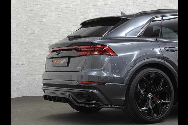 Audi Q8 60 462pk Competition S-Line | 11-2022 | RS Leder | Carbon | Softclose | 360 Camera | ACC | Panorama | Luchtvering | Nachtzicht Cam | Headup | LED-Matrix | Trekhaak | Lane & Side Assist | Led Sfeerverlichting | Keyless-Entry | | Black-Optic | Rijklaar incl. Bovag Garantie.