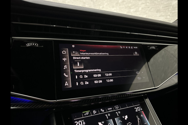 Audi Q8 60 462pk Competition S-Line | 11-2022 | RS Leder | Carbon | Softclose | 360 Camera | ACC | Panorama | Luchtvering | Nachtzicht Cam | Headup | LED-Matrix | Trekhaak | Lane & Side Assist | Led Sfeerverlichting | Keyless-Entry | | Black-Optic | Rijklaar incl. Bovag Garantie.