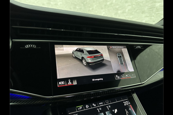 Audi Q8 60 462pk Competition S-Line | 11-2022 | RS Leder | Carbon | Softclose | 360 Camera | ACC | Panorama | Luchtvering | Nachtzicht Cam | Headup | LED-Matrix | Trekhaak | Lane & Side Assist | Led Sfeerverlichting | Keyless-Entry | | Black-Optic | Rijklaar incl. Bovag Garantie.