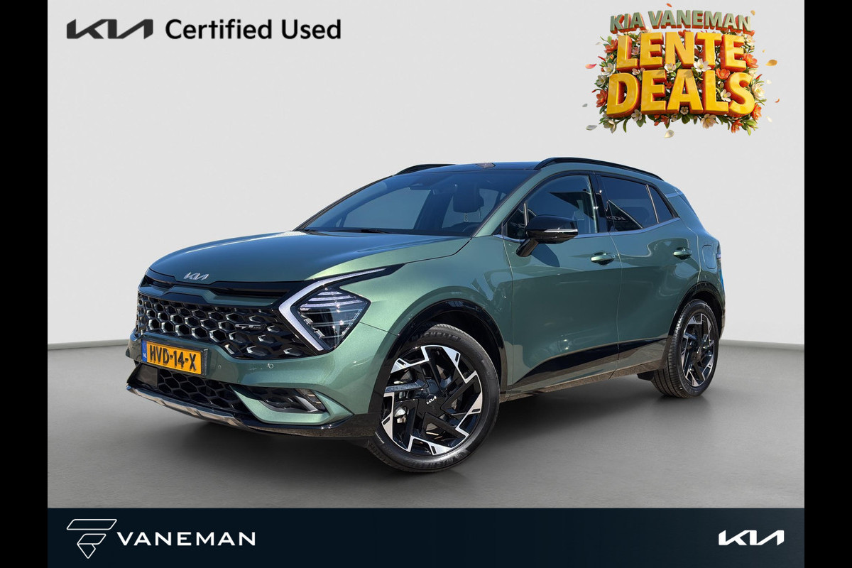 Kia Sportage 1.6 T-GDi Plug-in Hybrid AWD GT-Line Automaat | Adapt. Cruise | Stoel- en Stuurverwarming | Pano Schuif/Kanteldak | Elektr. Voorstoelen |