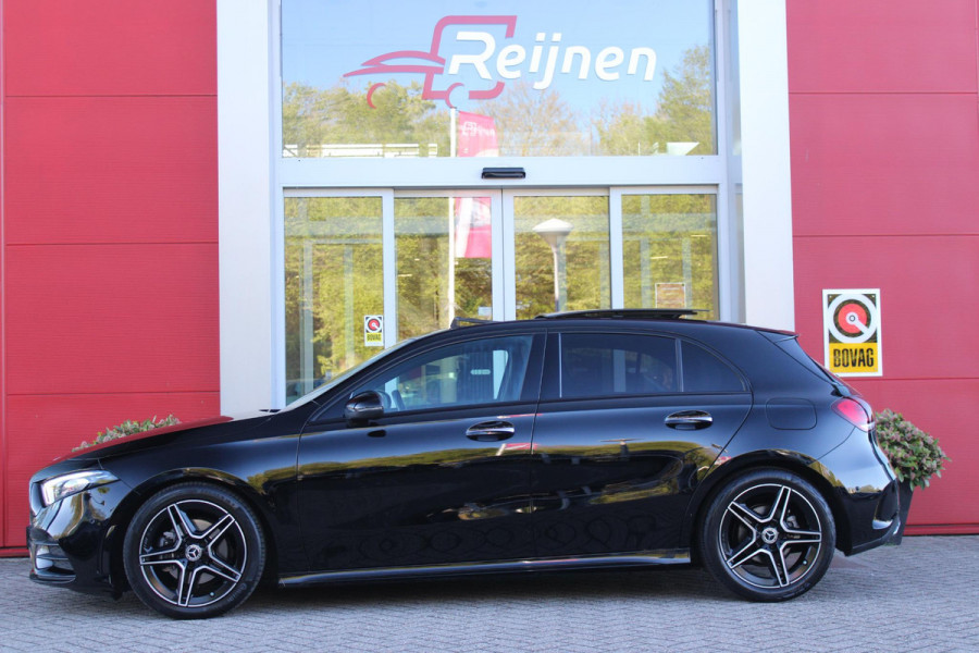 Mercedes-Benz A-Klasse 180 BUSINESS SOLUTION AMG | PANORAMA SCHUIF/KANTEL DAK | SFEER VERLICHTING | ELEKTRISCH VERSTELBARE VOORSTOELEN MET GEHEUGEN FUNCTIE | STOEL VERWARMING OP BEIDE VOORSTOELEN | MULTIBEAM LED KOPLAMPEN | ACHTERUITRIJ CAMERA | APPLE CARPLAY/ANDROID AUTO | NAVIGATIE | KEYLESS GO | CRUISE CONTROL | NIGHT PAKKET | VERKEERSLICHTEN WEERGAVE | 17" LICHTMETALEN VELGEN AMG | HEMELBEKLEDING ZWART | MBUX MULTIMEDIA SYSTEEM | SPORTSTOELEN | PARKEERSENSOREN VOOR + ACHTER |
