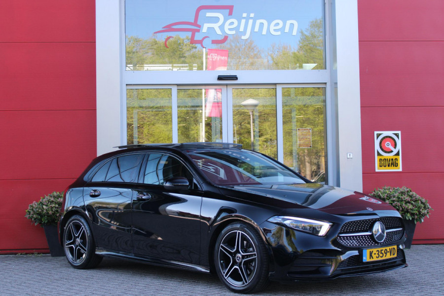 Mercedes-Benz A-Klasse 180 BUSINESS SOLUTION AMG | PANORAMA SCHUIF/KANTEL DAK | SFEER VERLICHTING | ELEKTRISCH VERSTELBARE VOORSTOELEN MET GEHEUGEN FUNCTIE | STOEL VERWARMING OP BEIDE VOORSTOELEN | MULTIBEAM LED KOPLAMPEN | ACHTERUITRIJ CAMERA | APPLE CARPLAY/ANDROID AUTO | NAVIGATIE | KEYLESS GO | CRUISE CONTROL | NIGHT PAKKET | VERKEERSLICHTEN WEERGAVE | 17" LICHTMETALEN VELGEN AMG | HEMELBEKLEDING ZWART | MBUX MULTIMEDIA SYSTEEM | SPORTSTOELEN | PARKEERSENSOREN VOOR + ACHTER |