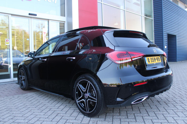 Mercedes-Benz A-Klasse 180 BUSINESS SOLUTION AMG | PANORAMA SCHUIF/KANTEL DAK | SFEER VERLICHTING | ELEKTRISCH VERSTELBARE VOORSTOELEN MET GEHEUGEN FUNCTIE | STOEL VERWARMING OP BEIDE VOORSTOELEN | MULTIBEAM LED KOPLAMPEN | ACHTERUITRIJ CAMERA | APPLE CARPLAY/ANDROID AUTO | NAVIGATIE | KEYLESS GO | CRUISE CONTROL | NIGHT PAKKET | VERKEERSLICHTEN WEERGAVE | 17" LICHTMETALEN VELGEN AMG | HEMELBEKLEDING ZWART | MBUX MULTIMEDIA SYSTEEM | SPORTSTOELEN | PARKEERSENSOREN VOOR + ACHTER |