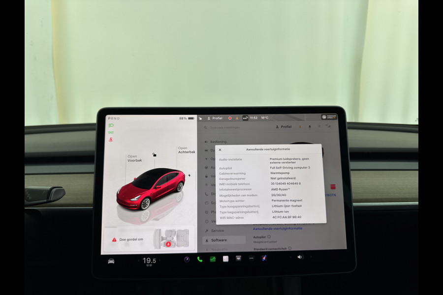 Tesla Model 3 Standard RWD Plus 60 kWh [ 3-Fase ] {SOH-87%} (INCL-BTW) Aut. *PANO | AUTOPILOT | LEATHER | KEYLESS | FULL-LED | MEMORY-PACK | TOPVIEW | DAB | CARPLAY | DIGI-COCKPIT | LANE-ASSIST | COMFORTSEATS | 19"ALU*