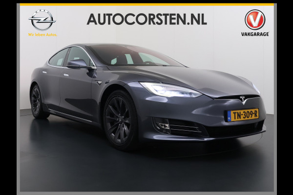 Tesla Model S 75D 476pk 4x4 Leer Pano-Dak AutoPilot Exhanced Intelligente Luchtvering Carbon-afw. El.Stoelen/Geheugen Navi Pdc-A+Voor pakket E 19" 1e eigenaar Orgineel Nederlandse auto, prijs incl BTW 98K nieuw !
