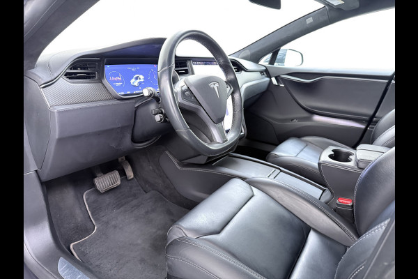 Tesla Model S 75D 476pk 4x4 Leer Pano-Dak AutoPilot Exhanced Intelligente Luchtvering Carbon-afw. El.Stoelen/Geheugen Navi Pdc-A+Voor pakket E 19" 1e eigenaar Orgineel Nederlandse auto, prijs incl BTW 98K nieuw !