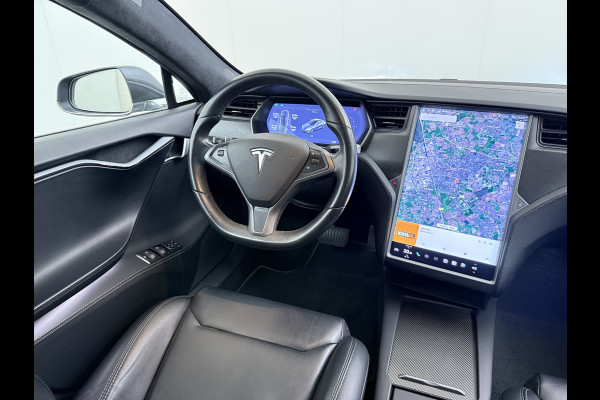 Tesla Model S 75D 476pk 4x4 Leer Pano-Dak AutoPilot Exhanced Intelligente Luchtvering Carbon-afw. El.Stoelen/Geheugen Navi Pdc-A+Voor pakket E 19" 1e eigenaar Orgineel Nederlandse auto, prijs incl BTW 98K nieuw !