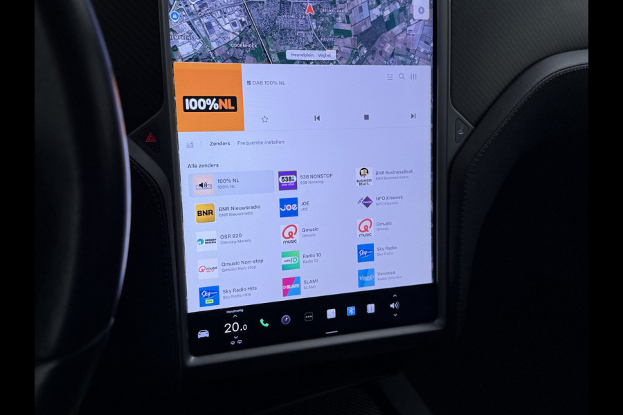 Tesla Model S 75D 476pk 4x4 Leer Pano-Dak AutoPilot Exhanced Intelligente Luchtvering Carbon-afw. El.Stoelen/Geheugen Navi Pdc-A+Voor pakket E 19" 1e eigenaar Orgineel Nederlandse auto, prijs incl BTW 98K nieuw !