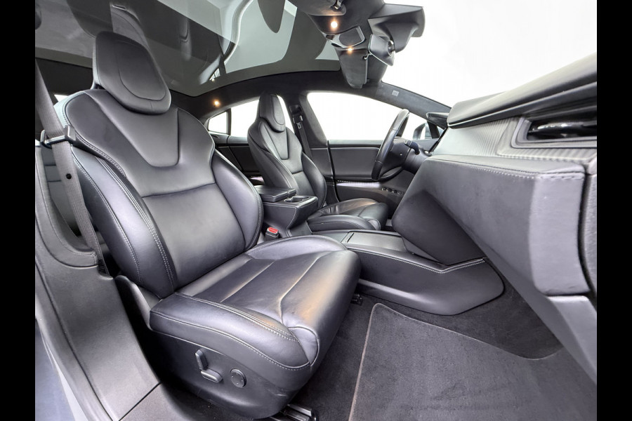 Tesla Model S 75D 476pk 4x4 Leer Pano-Dak AutoPilot Exhanced Intelligente Luchtvering Carbon-afw. El.Stoelen/Geheugen Navi Pdc-A+Voor pakket E 19" 1e eigenaar Orgineel Nederlandse auto, prijs incl BTW 98K nieuw !