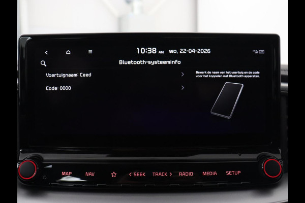 Kia Ceed 1.0 T-GDi MHEV DynamicLine | Origineel NL | Automaat | Carplay | Camera | Adaptive cruise | Navigatie | Full LED | Parkeerhulp | DAB | Climate control | Bluetooth