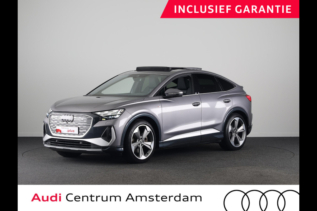 Audi Q4 Sportback e-tron 50 quattro S edition 77 kWh 299pk | SOH 94% | Panoramadak | Matrix | Sonos Audio 21 inch Lichtmetalen velgen | Sportstoelen |