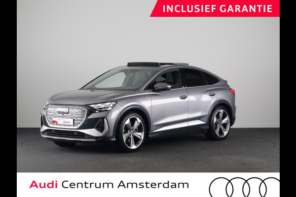 Audi Q4 Sportback e-tron 50 quattro S edition 77 kWh 299pk | SOH 94% | Panoramadak | Matrix | Sonos Audio 21 inch Lichtmetalen velgen | Sportstoelen |