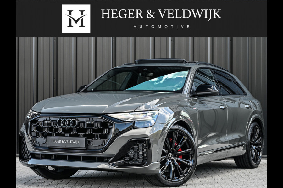 Audi Q8 60 TFSI e quattro Pro Line S Competition | B&O advanced | Audi exclusive | 5 jaar garantie | Panoramadak | massage stoelen | 4 wiel besturing | Alcantara hemel | Soft-close | Elektr. Trekhaak | Achteras besturing | Oled achterlichte