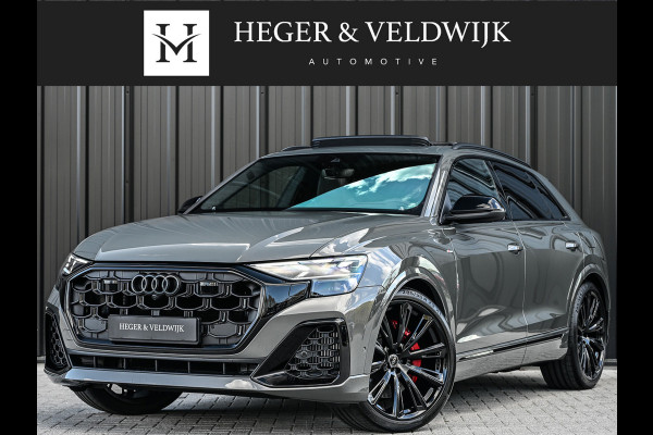 Audi Q8 60 TFSI e quattro Pro Line S Competition | B&O advanced | Audi exclusive | 5 jaar garantie | Panoramadak | massage stoelen | 4 wiel besturing | Alcantara hemel | Soft-close | Elektr. Trekhaak | Achteras besturing | Oled achterlichte