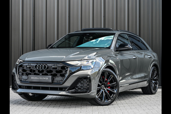 Audi Q8 60 TFSI e quattro Pro Line S Competition | B&O advanced | Audi exclusive | 5 jaar garantie | Panoramadak | massage stoelen | 4 wiel besturing | Alcantara hemel | Soft-close | Elektr. Trekhaak | Achteras besturing | Oled achterlichte