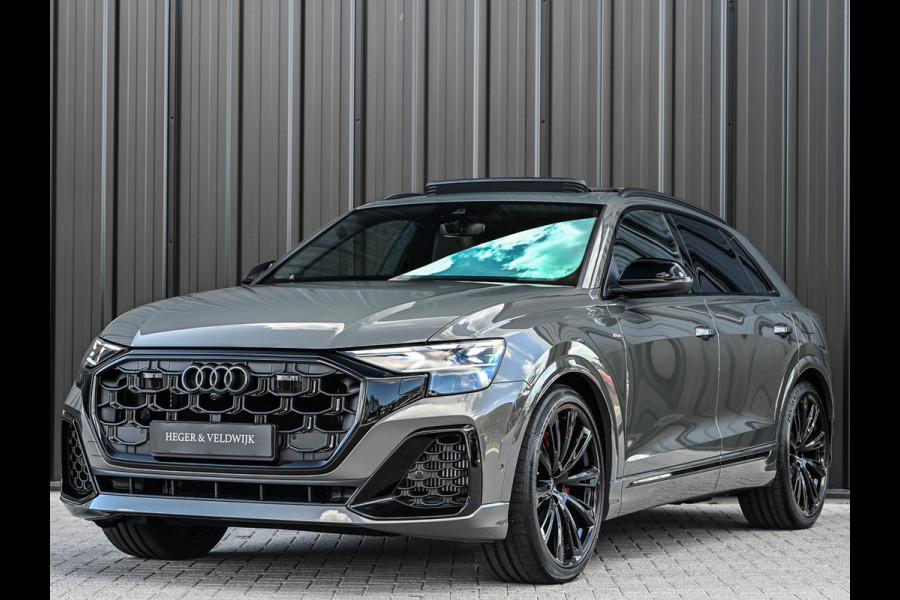 Audi Q8 60 TFSI e quattro Pro Line S Competition | B&O advanced | Audi exclusive | 5 jaar garantie | Panoramadak | massage stoelen | 4 wiel besturing | Alcantara hemel | Soft-close | Elektr. Trekhaak | Achteras besturing | Oled achterlichte