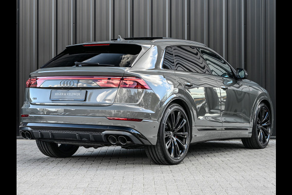 Audi Q8 60 TFSI e quattro Pro Line S Competition | B&O advanced | Audi exclusive | 5 jaar garantie | Panoramadak | massage stoelen | 4 wiel besturing | Alcantara hemel | Soft-close | Elektr. Trekhaak | Achteras besturing | Oled achterlichte