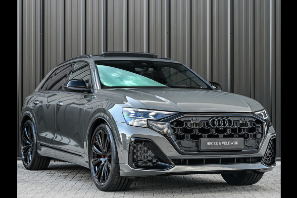 Audi Q8 60 TFSI e quattro Pro Line S Competition | B&O advanced | Audi exclusive | 5 jaar garantie | Panoramadak | massage stoelen | 4 wiel besturing | Alcantara hemel | Soft-close | Elektr. Trekhaak | Achteras besturing | Oled achterlichte