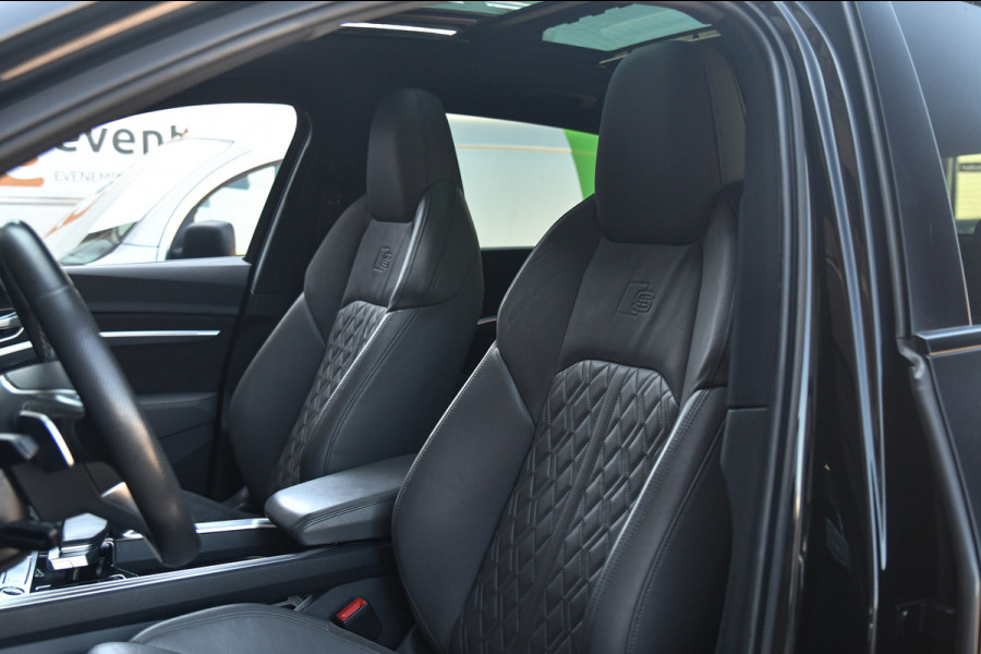 Audi e-tron 50 quattro 3x S-Line 71 kWh, RS stoelen, Luchtvering, Pano, Night Vision, Virtual Mirrors, B&O, HUD, Memory, 23"!