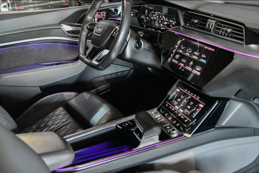 Audi e-tron 50 quattro 3x S-Line 71 kWh, RS stoelen, Luchtvering, Pano, Night Vision, Virtual Mirrors, B&O, HUD, Memory, 23"!