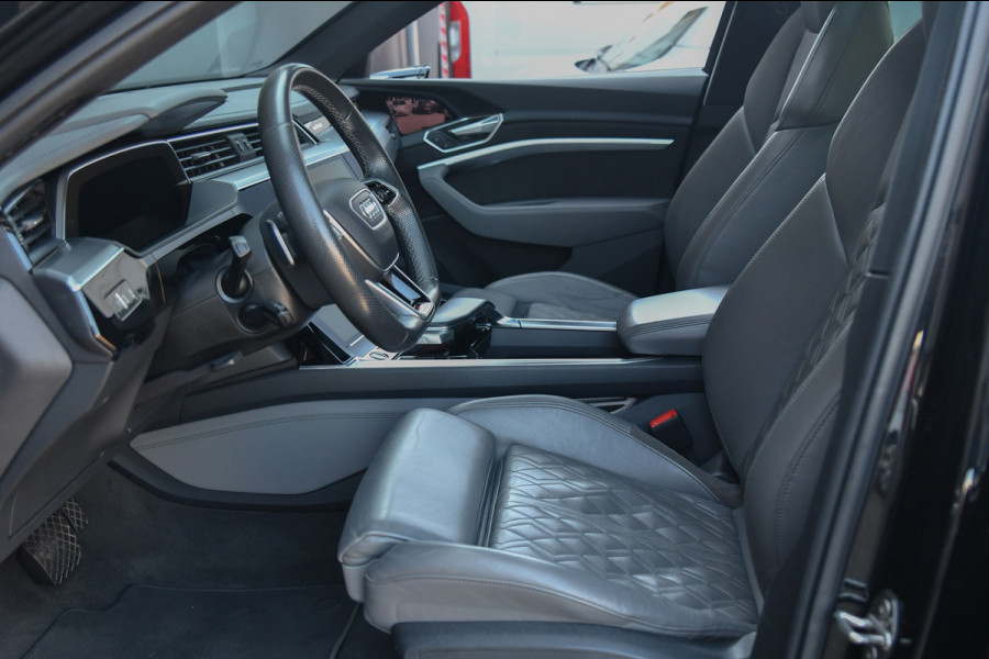 Audi e-tron 50 quattro 3x S-Line 71 kWh, RS stoelen, Luchtvering, Pano, Night Vision, Virtual Mirrors, B&O, HUD, Memory, 23"!