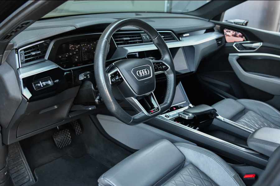 Audi e-tron 50 quattro 3x S-Line 71 kWh, RS stoelen, Luchtvering, Pano, Night Vision, Virtual Mirrors, B&O, HUD, Memory, 23"!