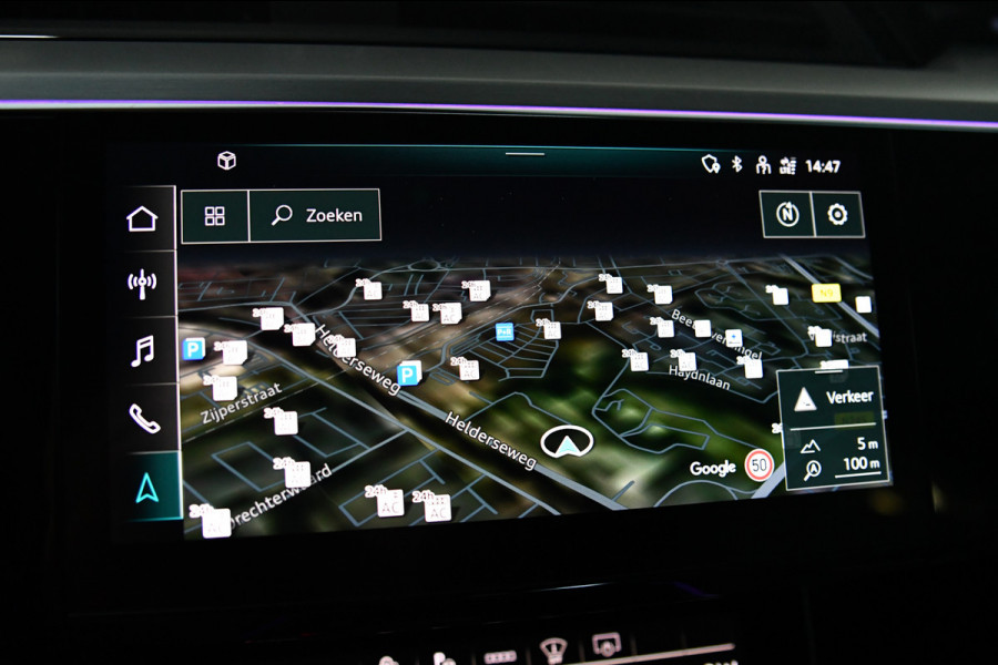 Audi e-tron 50 quattro 3x S-Line 71 kWh, RS stoelen, Luchtvering, Pano, Night Vision, Virtual Mirrors, B&O, HUD, Memory, 23"!