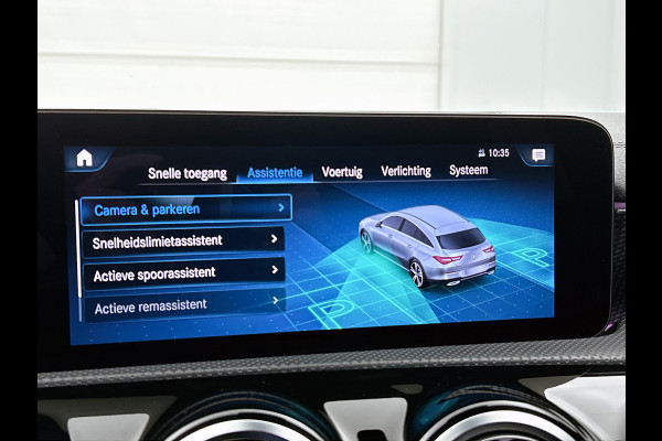 Mercedes-Benz CLA-Klasse Shooting Brake 180 Luxury Line Trekhaak | Ledkoplampen | Parkeerpakket met achteruitrijcamera | Stoelverwarming. Inclusief 24 maanden Mercedes-Benz Certified garantie voor Europa.