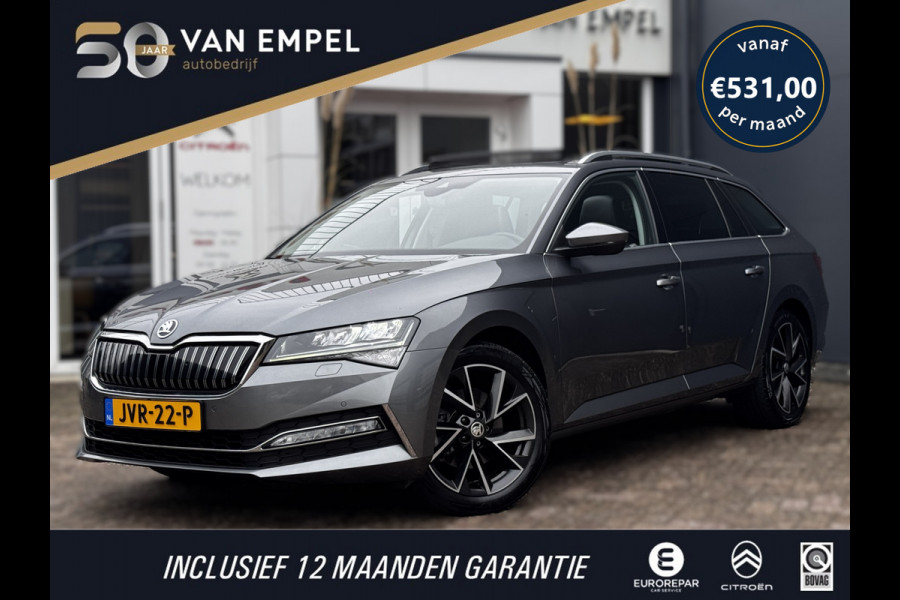 Škoda Superb Combi 1.4 TSI iV Sportline Business | 218 PK | 93% SOH | Pano | Trekhaak | Camera | Stoelverwarming | Memory