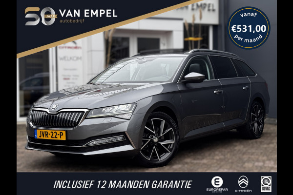 Škoda Superb Combi 1.4 TSI iV Sportline Business | 218 PK | 93% SOH | Pano | Trekhaak | Camera | Stoelverwarming | Memory
